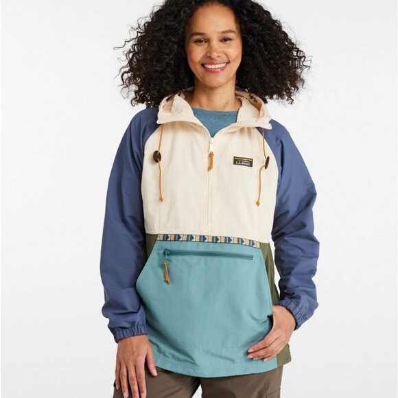 L.L.Bean Mountain Classic Anorak Rain Jacket Size Medium - Picture 2 of 5